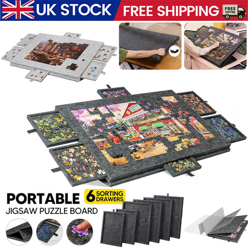 Drawers puzzle table jigsaw - table,