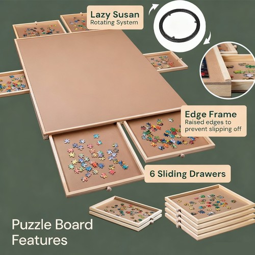 Wooden jigsaw puzzle board - jigsaw,