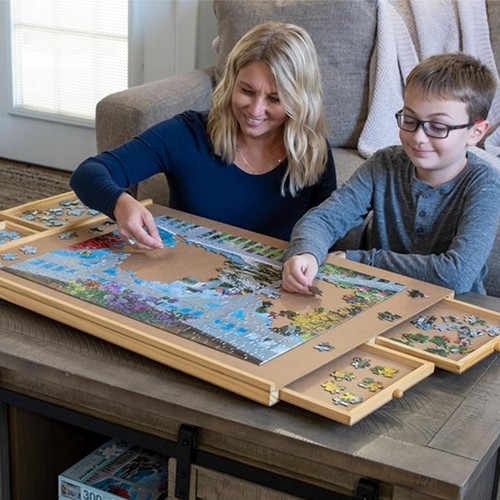 1000pcs puzzle table tilting - table,