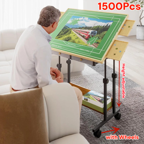 1500 piece jigsaw - 1500, table