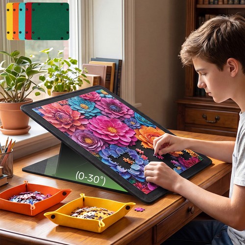Felt jigsaw puzzle board - board, with