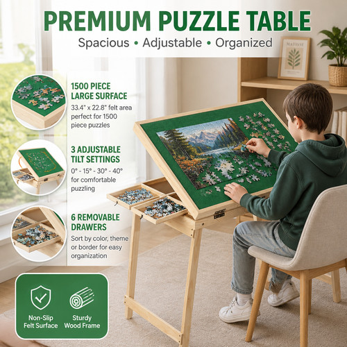 Large jigsaw puzzle table - puzzle,