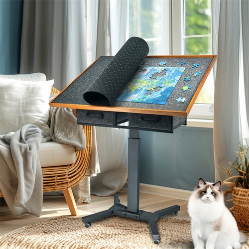 Rotating jigsaw puzzle table - rotating,